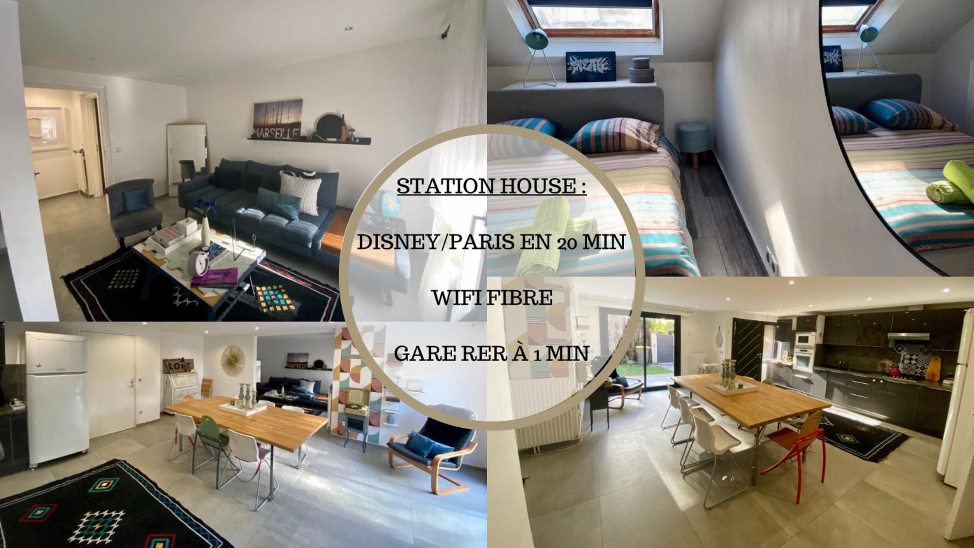 Station House - Maison Entre Disneyland Et Paris Roissy-en-Brie Kültér fotó